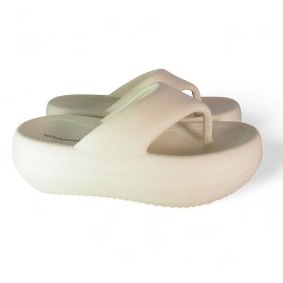 Jeffrey Campbell Chillaxin Bubble Platform Thong Sandals "Sea Salt" Women's 8/39 - Picture 4 of 10